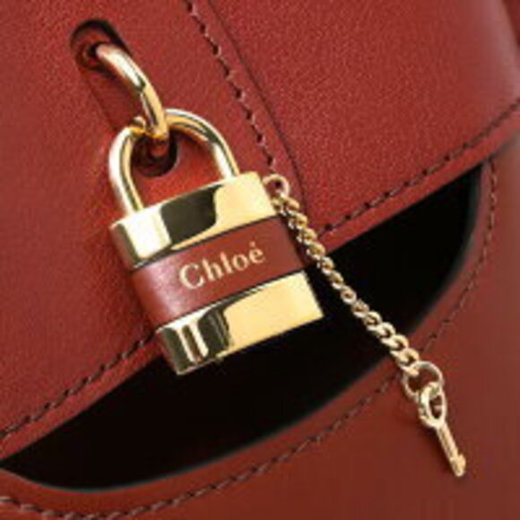 Chloe Tote Abby Brown Sepia Bag Shoulder Bucket - Picture 6 of 6